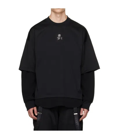 MASTERMIND JAPAN LAYERED-LOOK PULLOVER SWEATSHIRT