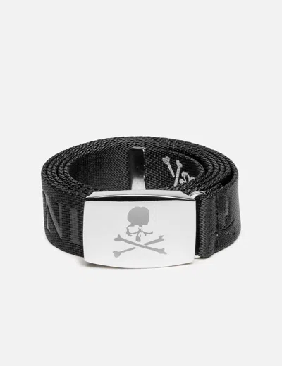 Mastermind Japan Leather Belt In Black