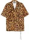 Mastermind Japan Brown Leopard-print Shirt In Black