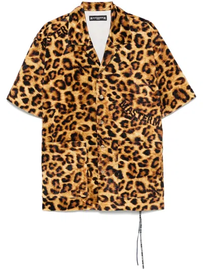 MASTERMIND JAPAN LEOPARD-PRINT SHIRT