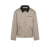 Mastermind Japan Mj Aviator Corduroy-collar Cotton Jacket In Gray