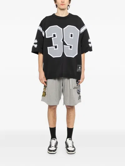 Mastermind Japan Logo-appliqué Shorts In Gray
