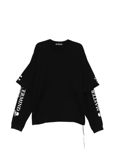 Mastermind Japan Logo Double Sleeves T-shirt In Black