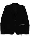 Mastermind Japan Logo-embroidered Blazer In Black