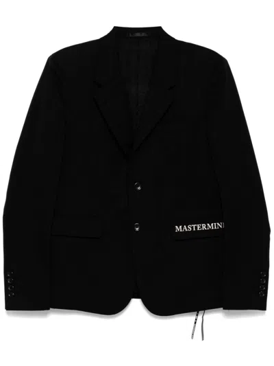 Mastermind Japan Logo-embroidered Blazer In Black
