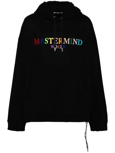 Mastermind Japan Logo-embroidered Hoodie In Schwarz