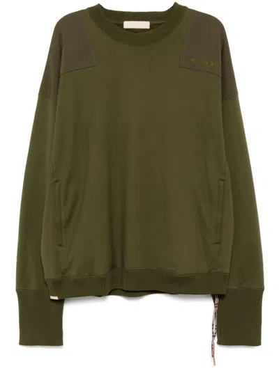 Mastermind Japan Logo-embroidered Sweatshirt In Green