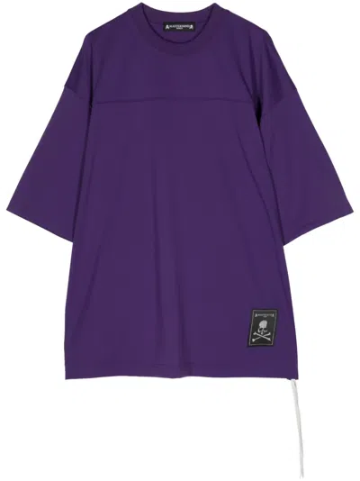 Mastermind Japan Logo-print Crew-neck T-shirt In Purple