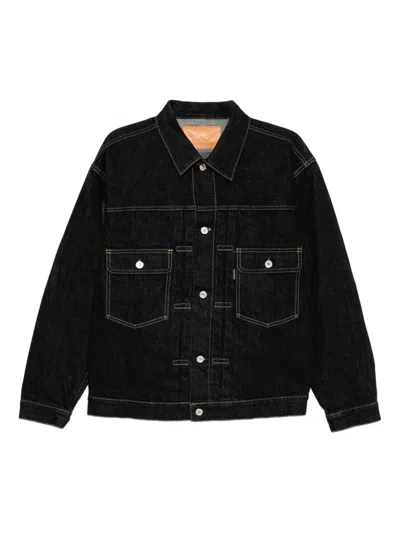 Mastermind Japan Logo-print Denim Jacket In Black