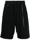Mastermind Japan Logo-print Drawstring Bermuda Shorts In Black