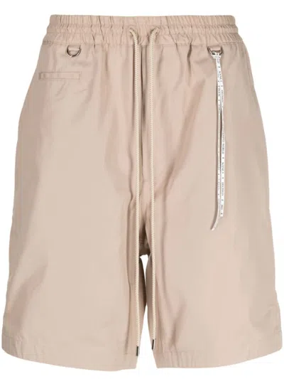 Mastermind Japan Logo-print Drawstring Shorts In Brown