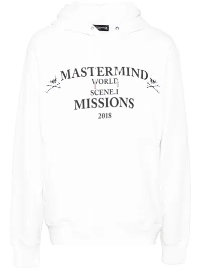 Mastermind Japan Logo-print Hoodie In Weiss