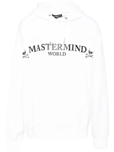 Mastermind Japan Logo-print Hoodie In Weiss
