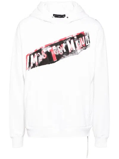 Mastermind Japan Logo Print Hoodie In White