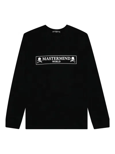 Mastermind Japan Logo-print Long-sleeve T-shirt In Black