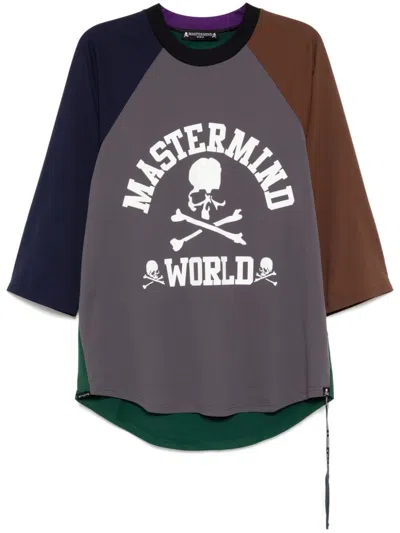 Mastermind Japan Logo Print Short-sleeves T-shirt In Grau