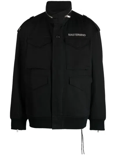 Mastermind Japan Logo-print Zip-detail Jacket In Black