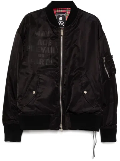 Mastermind Japan Logo-printed Bomber Jacket In Black