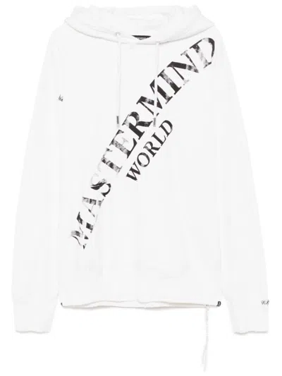 Mastermind Japan Logo-printed Hoodie In White