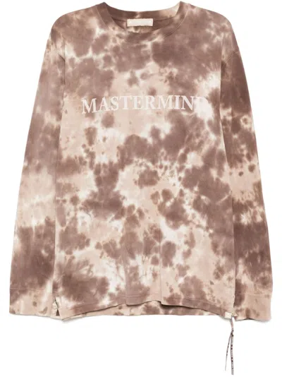 Mastermind Japan Logo Print Long Sleeves T-shirt In Neutrals