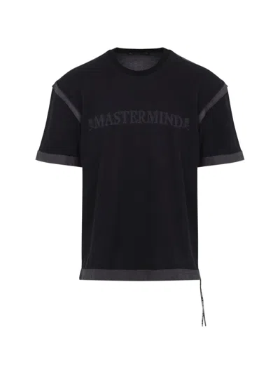 Mastermind Japan Short Sleeve T-shirt Graphic Print Drawstring In Black