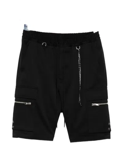 Mastermind Japan Logo-embroidered Cargo Shorts In Black