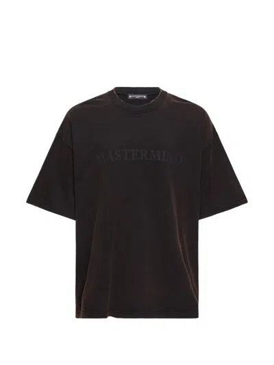 Mastermind Japan Logo-print Boxy-fit T-shirt In Brown