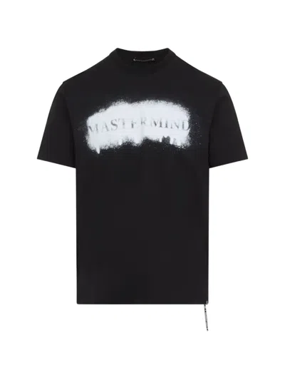 Mastermind Japan Logo-print Heart-motif Spray-effect T-shirt In Animal Print