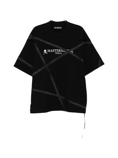 Mastermind Japan Logo-print Panelled T-shirt In Black