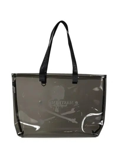 Mastermind Japan Logo-print Transparent Tote Bag In Gray