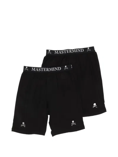 Mastermind Japan Logo-waistband Boxers (set Of Two) In Black