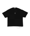 Mastermind Japan Wool T-shirt With Unique Skull Design And Adjustable Hem In Black