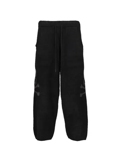 Mastermind Japan Lounge Skull-logo Trousers In Black