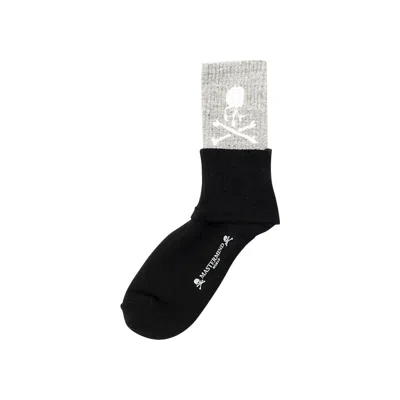 Pre-owned Mastermind Japan Mastermind World Double Layer Crew Socks 'black' | Men's Size M