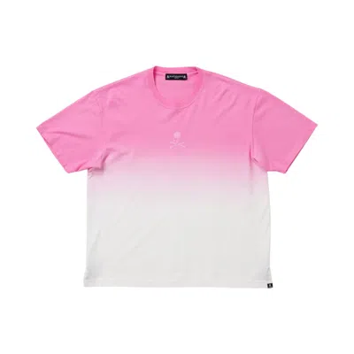 Pre-owned Mastermind Japan Mastermind World Faded Short-sleeve Tee 'pink/white' | Men's Size M