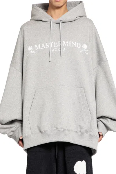 Mastermind Japan Skull Jersey Hoodie In Grey