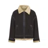 Mastermind Japan Brown Cotton Mutton Jacket With Embroidered Skull Detail In Brown