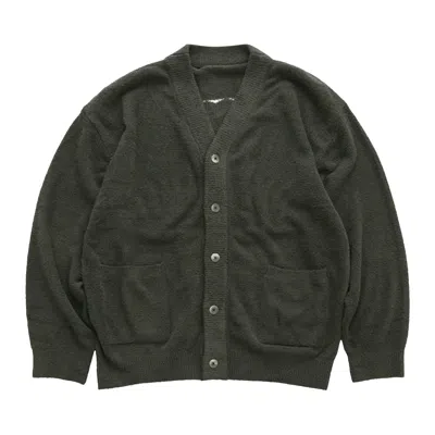 Pre-owned Mastermind Japan Mastermind World Lounge Cardigan 'charcoal/white' | Grey | Men's Size L In Gray