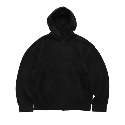 Pre-owned Mastermind Japan Mastermind World Lounge Zip Up Hoodie 'black/charcoal' | Men's Size L