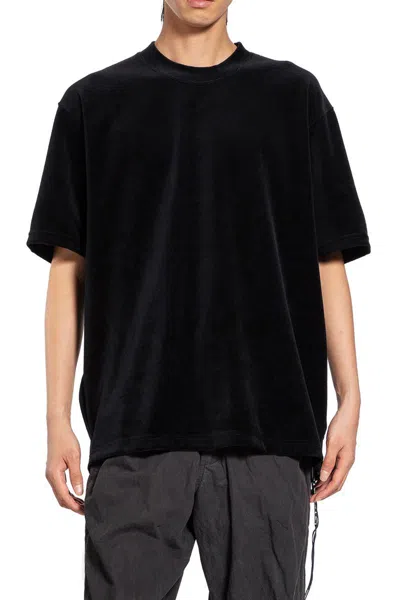 Mastermind Japan Logo-embroidered Velour T-hirt In Black