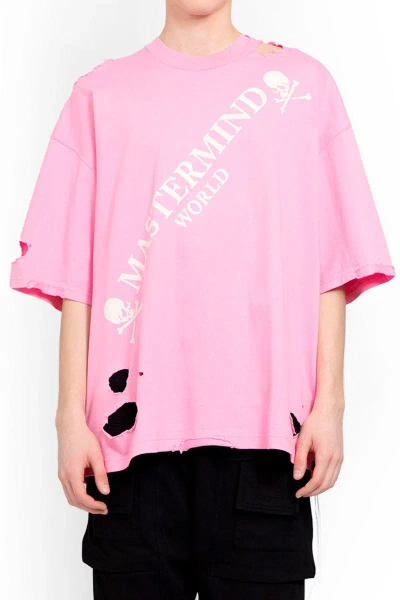 Mastermind Japan Mastermind World T-shirts In Pink