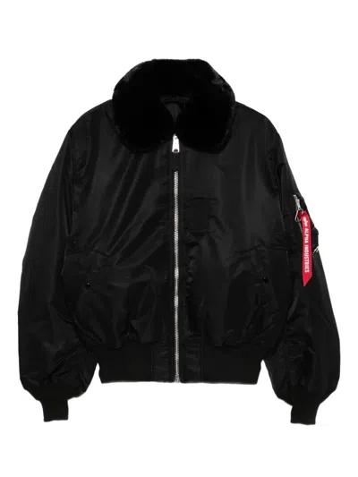 Mastermind Japan Mastermind World X Alpha Industries B-15 Flight Jacket In Black