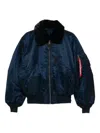 Mastermind Japan Mastermind World X Alpha Industries B-15 Flight Jacket In Blue