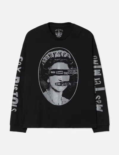 Mastermind Japan Mastermind World X Sex Pistols Queen Boxy Fit Long Sleeves T-shirt In Black