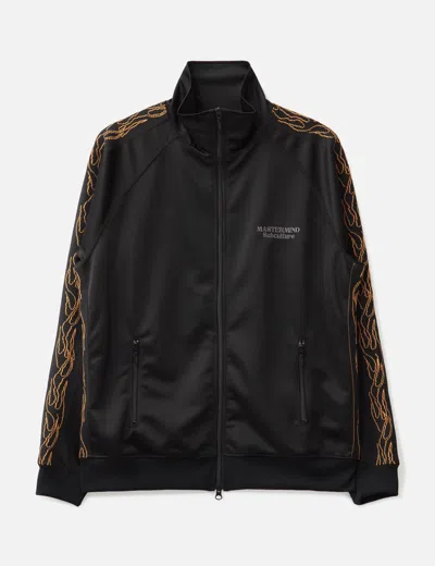 Mastermind Japan Mastermind World X Subculture Track Jacket Flame In Black