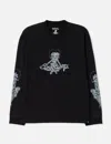 Mastermind Japan Mastermind World X X Betty Boop Damaged Boxy Long Sleeve T-shirt In Black