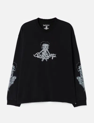 Mastermind Japan Mastermind World X X Betty Boop Damaged Long Sleeve T-shirt