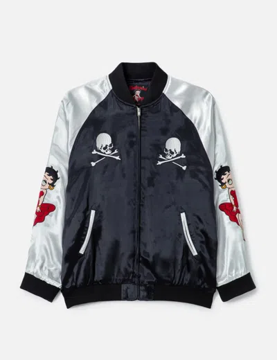 Mastermind Japan Mastermind World X X Betty Boop Souvenir Jacket In Blue