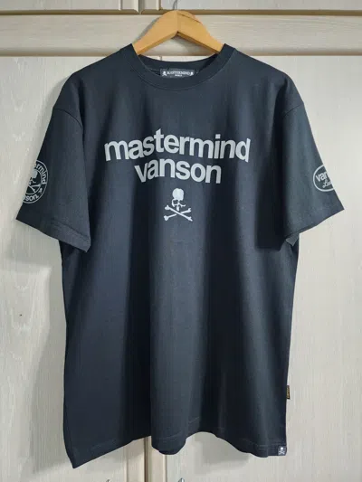 Pre-owned Mastermind Japan Mastermind X Vanson Short Sleeve T-shirt In Black
