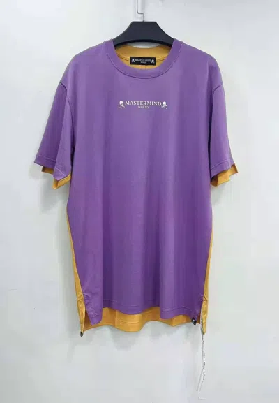Mastermind Japan Matching Color Short-sleeved T-shirt In Purple